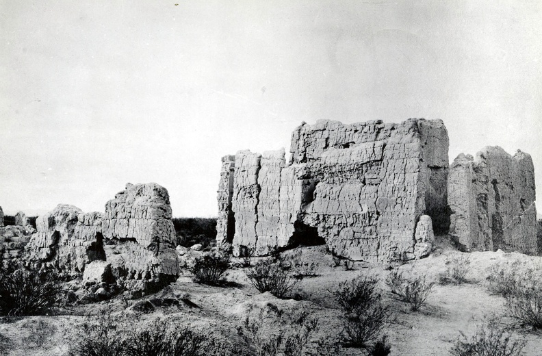 The Casa Grande ruins prior to excavation