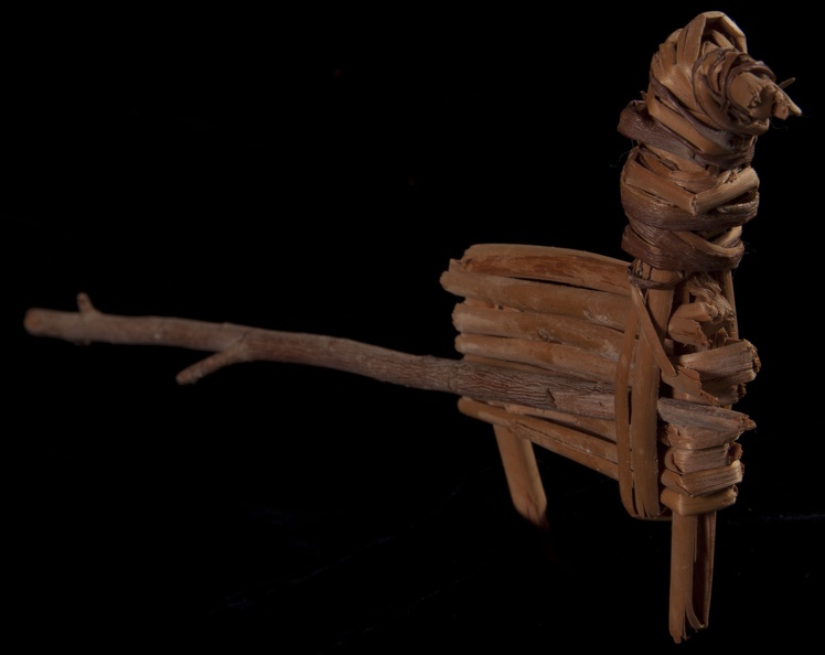 Split-twig Figurine with Spear