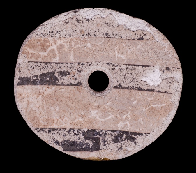 Flagstaff Black-on-white Spindle Whorl
