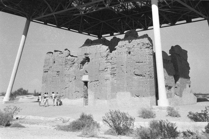 The west wall of the Great House in 1957