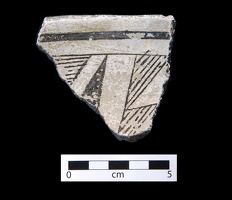 Mimbres Black-on-white (Style III) Sherd