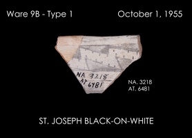 St Joseph Black-on-white