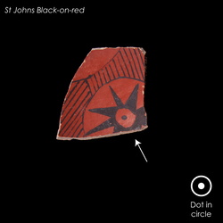 St Johns Black-on-red