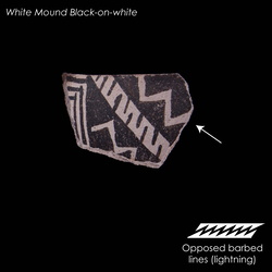 White Mound Black-on-white