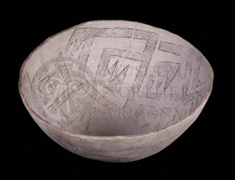 Chaco Black-on-white Bowl