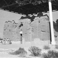 The west wall of the Great House in 1957
