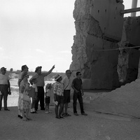 Visitors outside the Great House, ca. 1962-1963