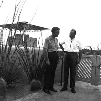 Superintendent Harry Linder and NPS Director G. Hartzog, 1968