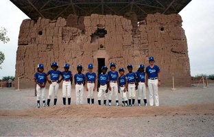 Coolidge Little League Team in front of the Great House in 1981