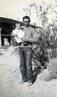 Frank Pinkley and infant daughter, ca. 1910