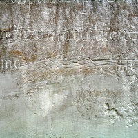 Partially Obliterated Inscription
