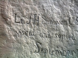 Close-up of "Lt. J.H. Simpson"