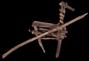 Split-twig Figurine with Spear