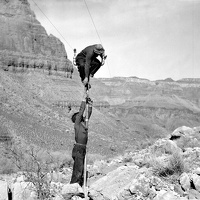Working on the Trans-Canyon Line, ca. 1935