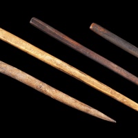Wood and Bone Awls or Hairpins