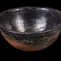 Youngs Red Smudged Bowl