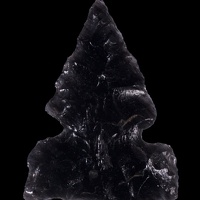Side-notched Obsidian Point