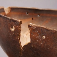 Jeddito Black-on-Orange Bowl, Exterior Detail