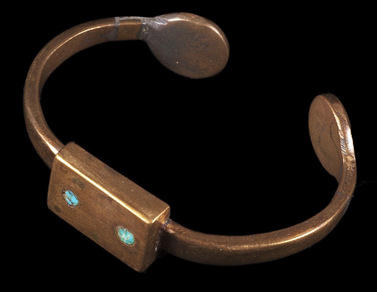 Copper and Turquoise Bracelet