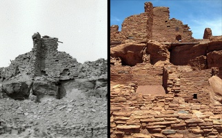 Wupatki Pueblo 1930s vs. 2011