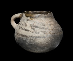 Black-on-white pitcher with a design characteristic of the Mogollon Rim region