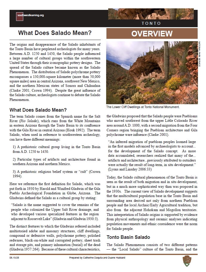 Tonto NM American Southwest Virtual Museum