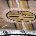 Desert View Watchtower mural, sun depiction